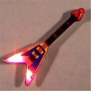 ENDGAME Flying V Guitar Flashing Body Light Lapel Pins EN1523995